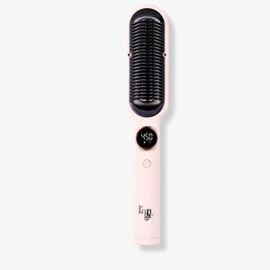 Lange Blush Smooth It 2 in 1Hair Straightening Brush/Comb